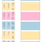 Planner 2022 para Imprimir Listras Candy Colors Marcador de pagina