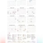 Planner Listras Coloridas Calendario 2022