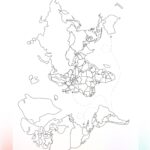 Planner Listras Coloridas Minhas Viagens Mapa Mundi