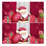 Adesivo Caixa Bombom Natal Papai Noel Vermelho