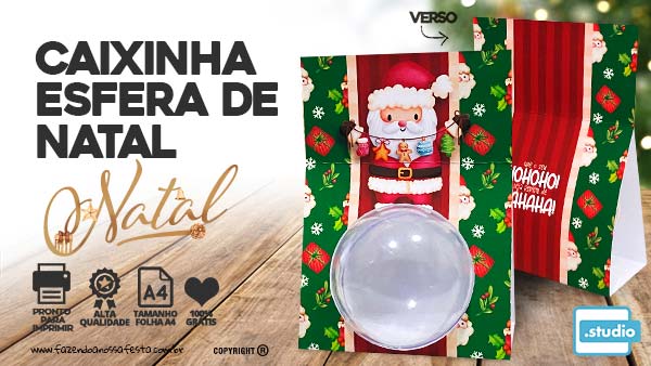 Arquivo Grátis! 2 Lembrancinhas de Natal – Embalagens para Bis