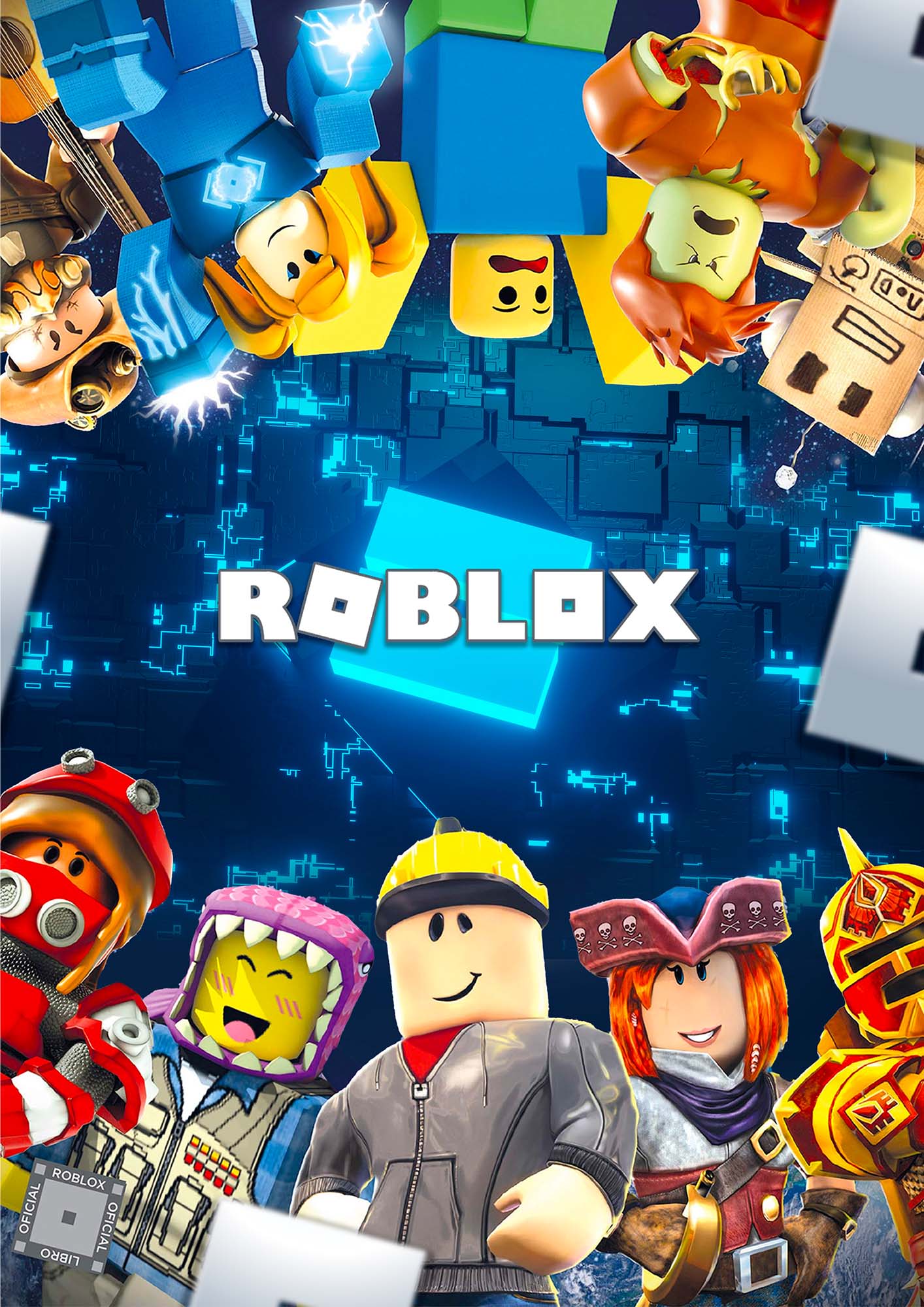 Caderno Desenho Roblox Capa Dura 48 Folhas