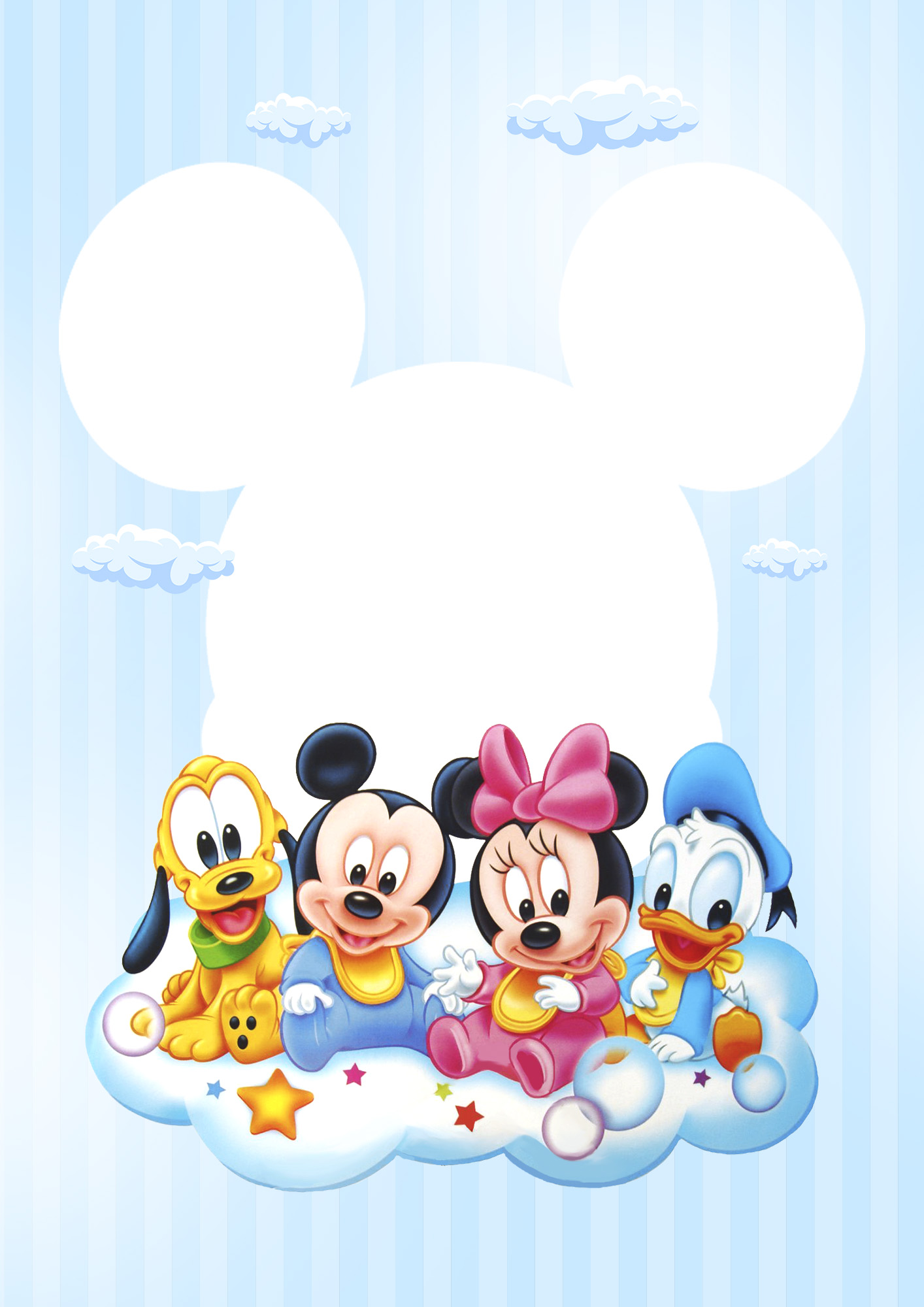 Capa de Caderno Volta as Aulas Disney Babies Mickey Minnie