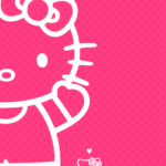 Contra Capa de Caderno Completa Hello Kitty