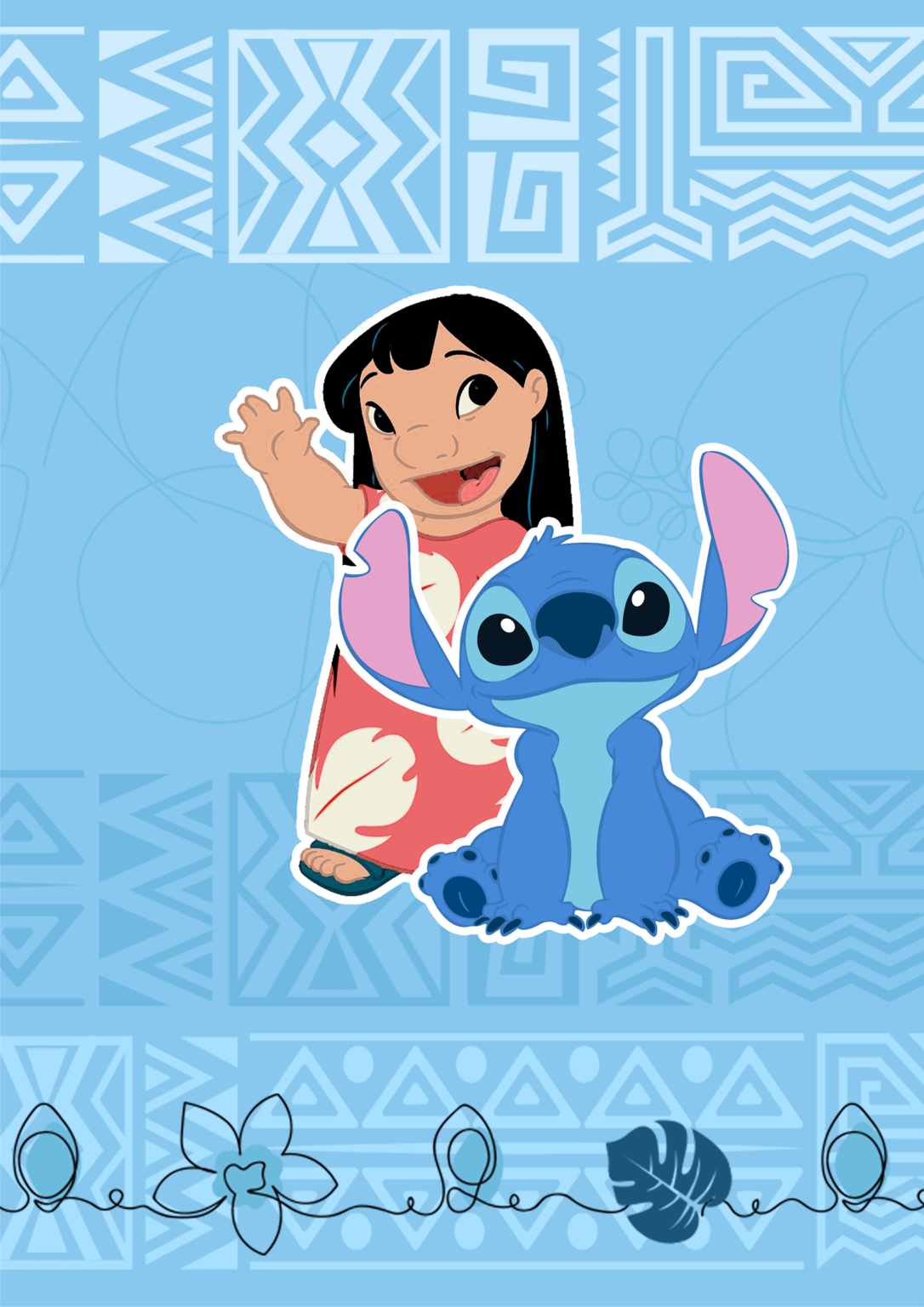 Contra Capa de Caderno Completa Stitch - Fazendo a Nossa Festa