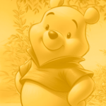 Contra Capa de Caderno Completa Ursinho Pooh