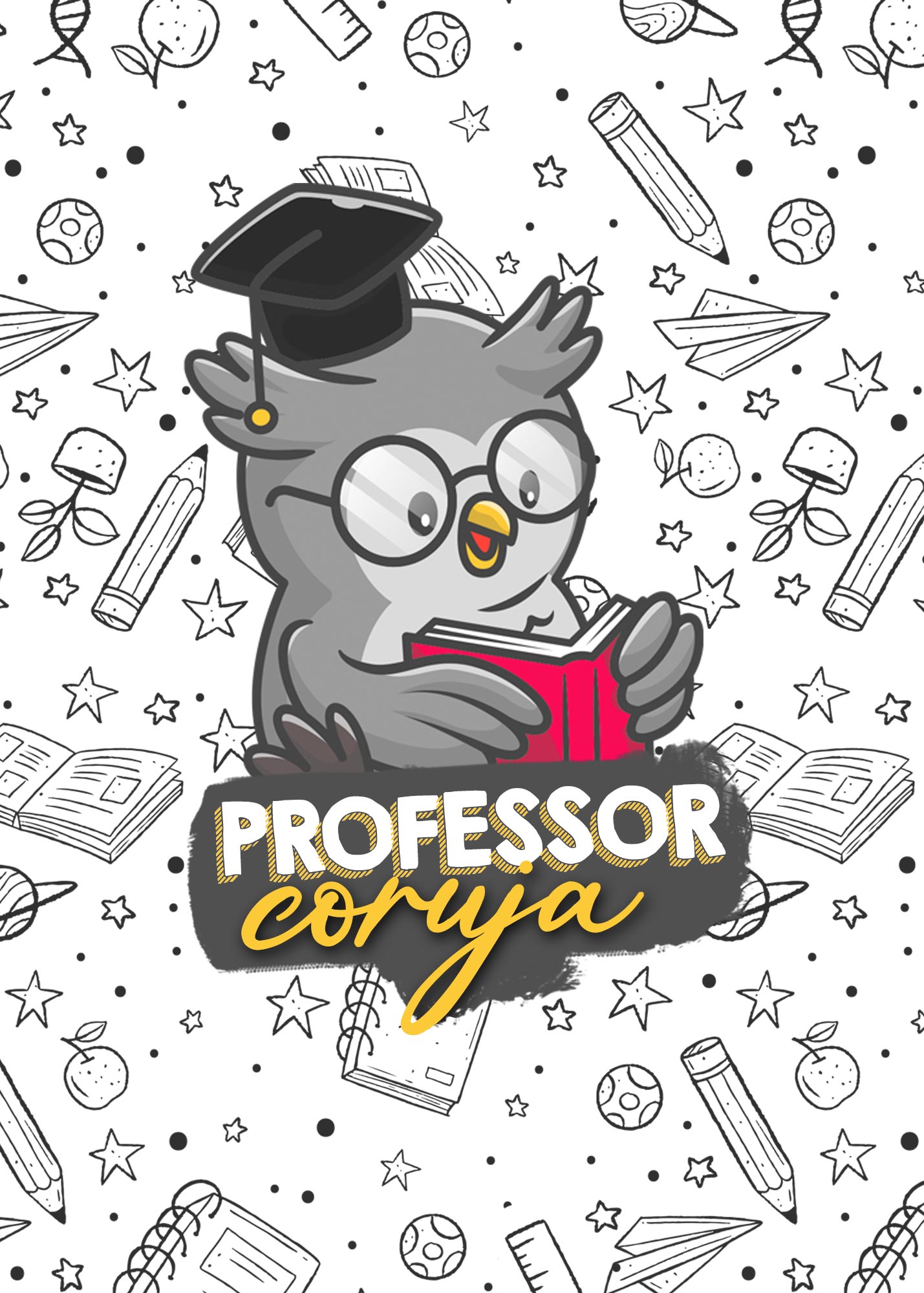 Planner Professor Coruja Capa Caderno Planejamento