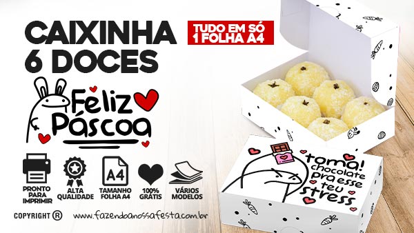 Caixa 6 doces Meme Flork