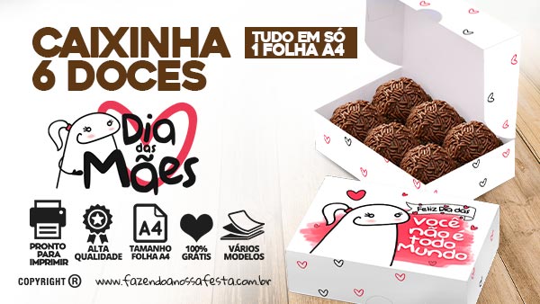 10 Caixa Embalagem 6 Doce Flork Meme Bento De Amor Divertido