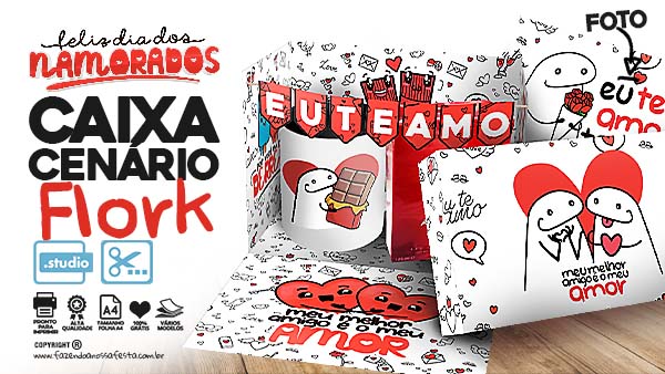 Caixa Cenario Flork Dia dos Namorados para Imprimir