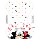 Caixa de Presente Dia dos Namorados Mickey e Minnie Tampa e Base