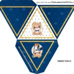 Caixa Piramide Personalizada Ursinho Principe