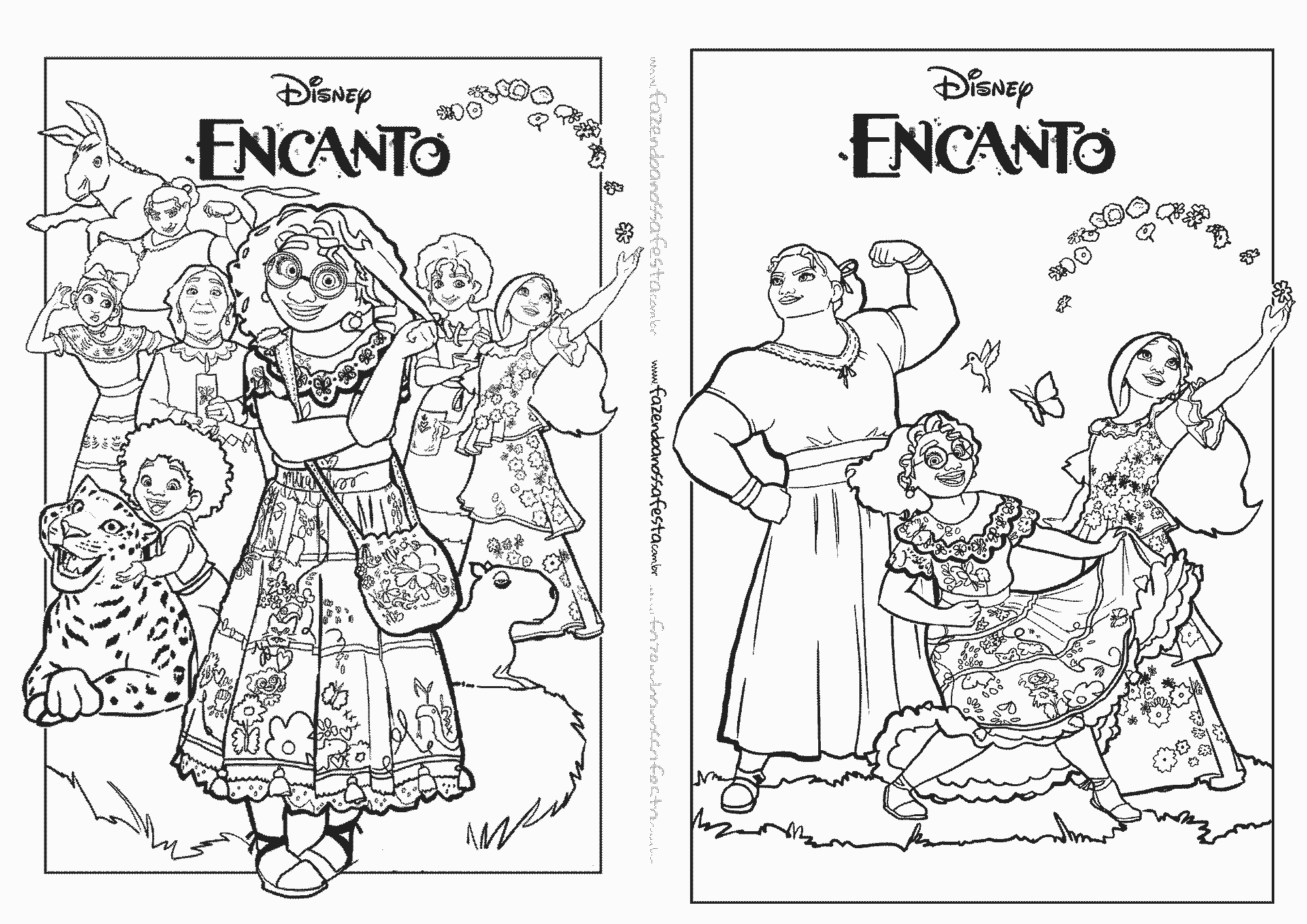 Desenho do Encanto Disney para colorir e imprimir