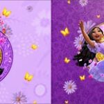 Bandeirinha de Dois Lados Isabela Encanto Disney