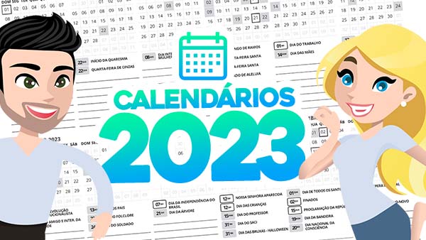 Calendario 2023 para imprimir