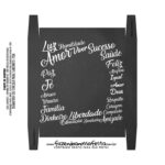 Caixa Sabonete Chalkboard Lapis dentro