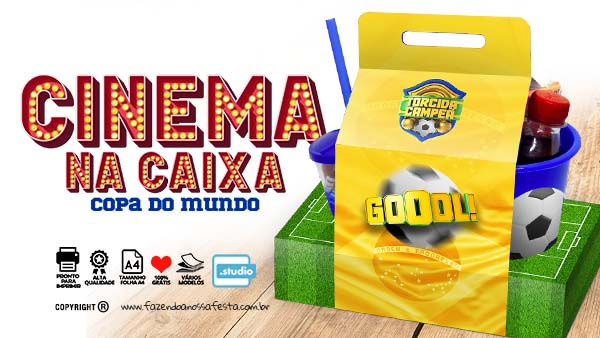 Kit Cineminha Copa do Mundo 2022 – Molde Grátis para Imprimir