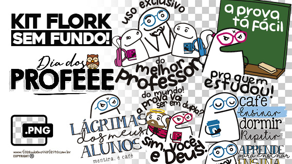 Kit Digital Flork Dia dos Professores gratis