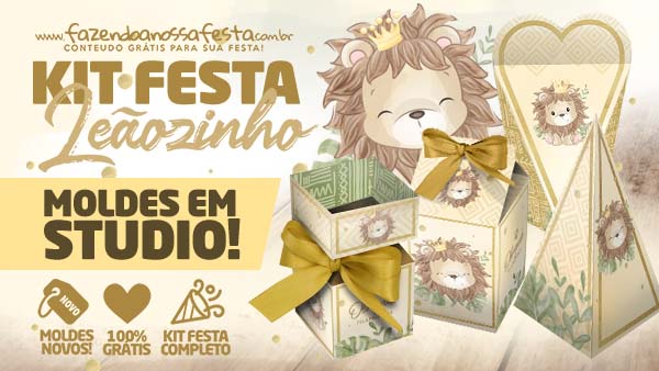 Kit Festa Leaozinho para Imprimir
