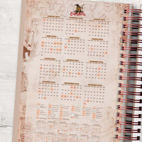 Planner e Calendário 2018 de Harry Potter (Gratuito)