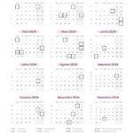 Planner Colorido Calendario 2024