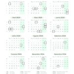 Planner Flores Delicadas Calendario 2024