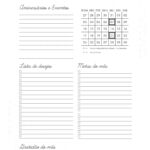 Planner Minimalista Xadrez Agenda Setembro