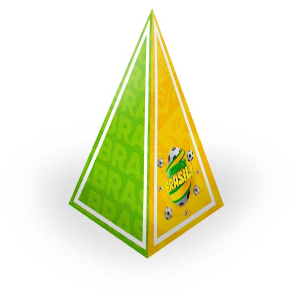 Caixa Piramide Kit Festa Copa do Mundo 2022