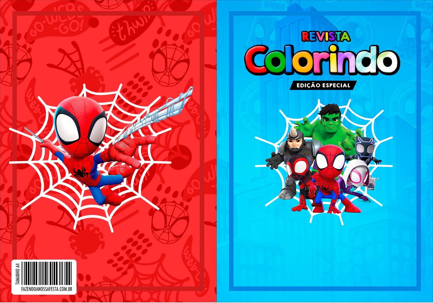 Fazendo a Minha Festa para Colorir: Homem Aranha - Livrinho de Atividades!