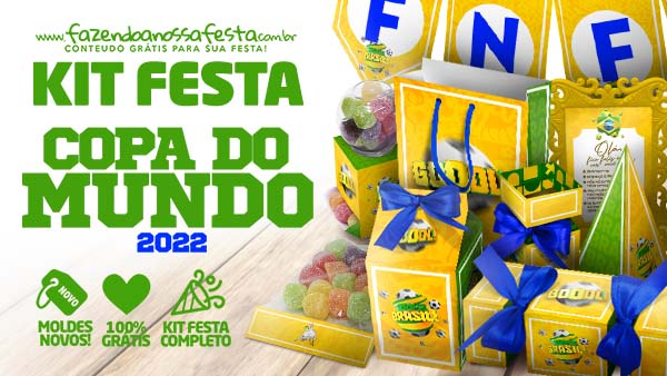 Kit Festa Brasil Copa do Mundo 2022