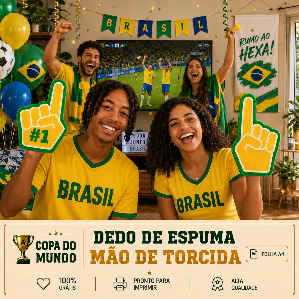 Mão de Torcida Copa do Mundo 2026