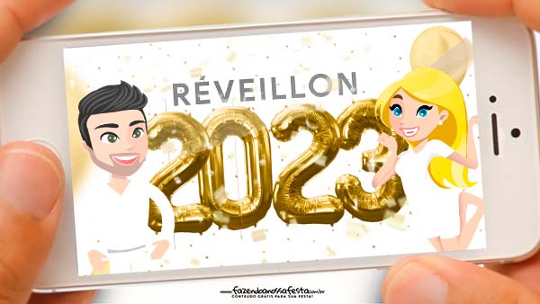 Convite Animado Ano Novo 2023 – Baixe Grátis e Edite em Casa