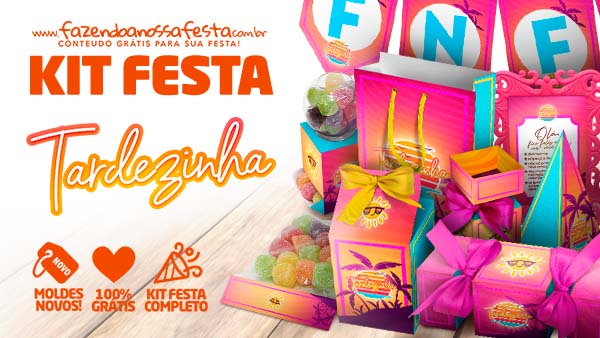 Cachepo Kit Festa Roblox - Fazendo a Nossa Festa