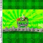 Adesivo Bala Personalizada Plants vs Zombies