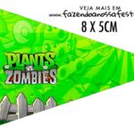 Bandeirinha Sanduiche personalizado Plants vs Zombies