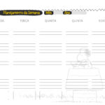 Caderno Planejamento Professor 2023 Snoopy Planejamento da Semana