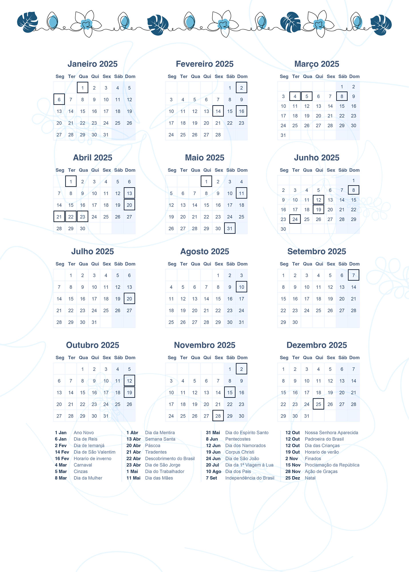 Calendario Professor 2025 Planner Professor Stitch