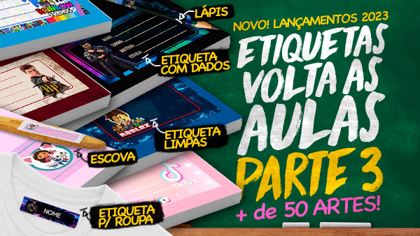 Capa de Caderno Personalizada Luluca 2 - Fazendo a Nossa Festa