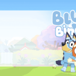 Etiqueta Volta as Aulas Bluey e Bingo