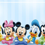 Etiqueta Volta as Aulas Disney Babies Mickey Minnie