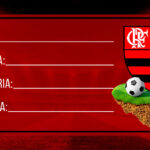 Etiqueta com Nome Flamengo Voltas as Aulas