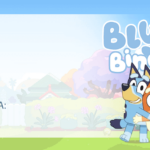 Etiqueta com Nome Volta as Aulas Bluey e Bingo