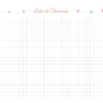 Planner 2023 Chuva de AmorLista de Chamada Professor