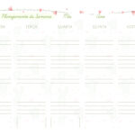 Planner Cactos Professor Planejamento da Semana 2023