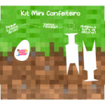 Meio Kit Mini Confeiteiro Minecraft