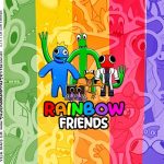 Adesivo Caixa Acrilica Rainbow Friends