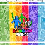 Adesivo Marmitinha Personalizada Rainbow Friends