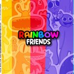 Adesivo Quadrado Rainbow Friends