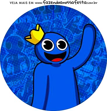 Blue desenho rainbow friends