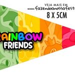 Bandeirinha sanduiche Rainbow Friends